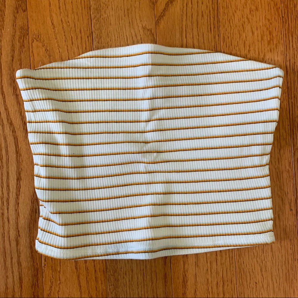 Garage Ribbed Striped Tube Top - Picture 1 of 2